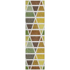 Machine Washable Indoor/Outdoor Chantille ACN2732 Brown 2'3" x 7'6" Runner Rug