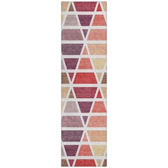 Machine Washable Indoor/Outdoor Chantille ACN2732 Red 2'3" x 7'6" Runner Rug