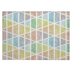 Machine Washable Indoor/Outdoor Chantille ACN2732 Green 1'8" x 2'6" Rug