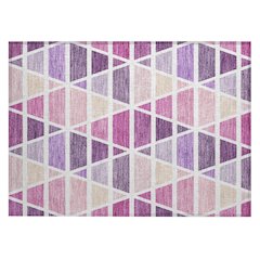 Machine Washable Indoor/Outdoor Chantille ACN2732 Pink 1'8" x 2'6" Rug