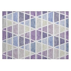Machine Washable Indoor/Outdoor Chantille ACN2732 Purple 1'8" x 2'6" Rug