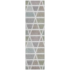 Machine Washable Indoor/Outdoor Chantille ACN2732 Brown 2'3" x 7'6" Runner Rug