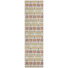 Machine Washable Indoor/Outdoor Chantille ACN2733 Orange 2'3" x 7'6" Runner Rug