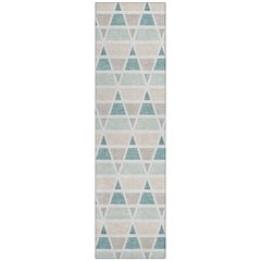 Machine Washable Indoor/Outdoor Chantille ACN2733 Green 2'3" x 7'6" Runner Rug