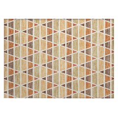 Machine Washable Indoor/Outdoor Chantille ACN2733 Orange 1'8" x 2'6" Rug