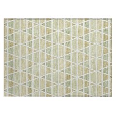 Machine Washable Indoor/Outdoor Chantille ACN2733 Green 1'8" x 2'6" Rug