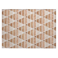 Machine Washable Indoor/Outdoor Chantille ACN2734 Orange 1'8" x 2'6" Rug