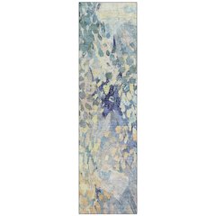 Machine Washable Indoor/Outdoor Chantille ACN2736 Blue 2'3" x 7'6" Runner Rug