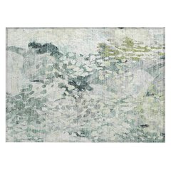 Machine Washable Indoor/Outdoor Chantille ACN2736 Green 1'8" x 2'6" Rug