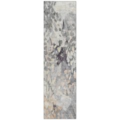 Machine Washable Indoor/Outdoor Chantille ACN2736 Gray 2'3" x 7'6" Runner Rug
