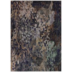 Machine Washable Indoor/Outdoor Chantille ACN2737 Brown 3' x 5' Rug