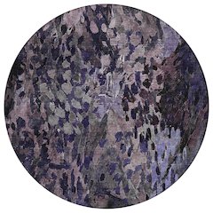 Machine Washable Indoor/Outdoor Chantille ACN2737 Purple 8' x 8' Round Rug