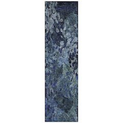 Machine Washable Indoor/Outdoor Chantille ACN2737 Blue 2'3" x 7'6" Runner Rug