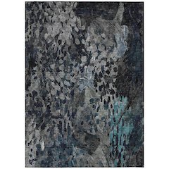 Machine Washable Indoor/Outdoor Chantille ACN2737 Gray 3' x 5' Rug
