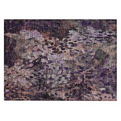 Machine Washable Indoor/Outdoor Chantille ACN2737 Purple 1'8" x 2'6" Rug