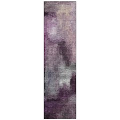 Machine Washable Indoor/Outdoor Chantille ACN2738 Purple 2'3" x 7'6" Runner Rug