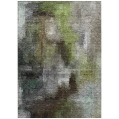 Machine Washable Indoor/Outdoor Chantille ACN2738 Brown 3' x 5' Rug
