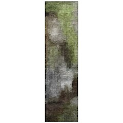 Machine Washable Indoor/Outdoor Chantille ACN2738 Brown 2'3" x 7'6" Runner Rug