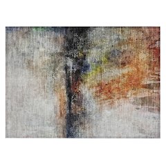 Machine Washable Indoor/Outdoor Chantille ACN2739 Orange 1'8" x 2'6" Rug
