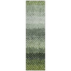 Machine Washable Indoor/Outdoor Chantille ACN2740 Green 2'3" x 7'6" Runner Rug