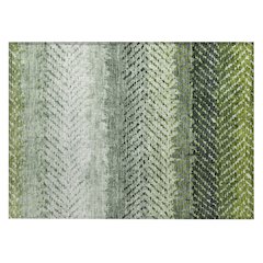 Machine Washable Indoor/Outdoor Chantille ACN2740 Green 1'8" x 2'6" Rug