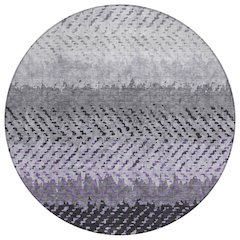Machine Washable Indoor/Outdoor Chantille ACN2740 Purple 8' x 8' Round Rug