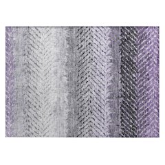 Machine Washable Indoor/Outdoor Chantille ACN2740 Purple 1'8" x 2'6" Rug