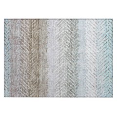 Machine Washable Indoor/Outdoor Chantille ACN2740 Ivory 1'8" x 2'6" Rug