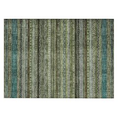 Machine Washable Indoor/Outdoor Chantille ACN2741 Green 1'8" x 2'6" Rug