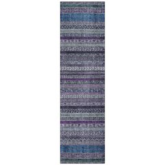Machine Washable Indoor/Outdoor Chantille ACN2741 Purple 2'3" x 7'6" Runner Rug
