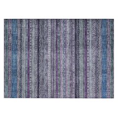 Machine Washable Indoor/Outdoor Chantille ACN2741 Purple 1'8" x 2'6" Rug