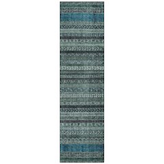 Machine Washable Indoor/Outdoor Chantille ACN2741 Teal 2'3" x 7'6" Runner Rug