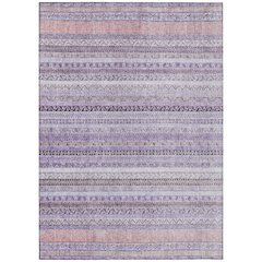 Machine Washable Indoor/Outdoor Chantille ACN2742 Purple 3' x 5' Rug