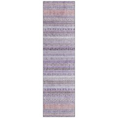 Machine Washable Indoor/Outdoor Chantille ACN2742 Purple 2'3" x 7'6" Runner Rug