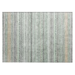 Machine Washable Indoor/Outdoor Chantille ACN2742 Green 1'8" x 2'6" Rug