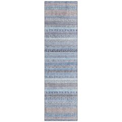 Machine Washable Indoor/Outdoor Chantille ACN2742 Blue 2'3" x 7'6" Runner Rug