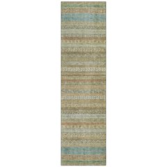Machine Washable Indoor/Outdoor Chantille ACN2742 Gold 2'3" x 7'6" Runner Rug