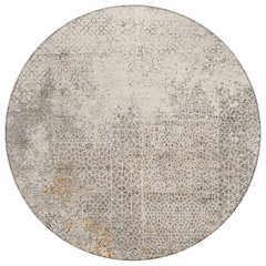Machine Washable Indoor/Outdoor Chantille ACN2743 Brown 8' x 8' Round Rug