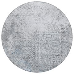 Machine Washable Indoor/Outdoor Chantille ACN2743 Blue 8' x 8' Round Rug
