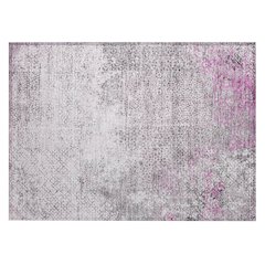 Machine Washable Indoor/Outdoor Chantille ACN2743 Pink 1'8" x 2'6" Rug