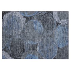 Machine Washable Indoor/Outdoor Chantille ACN2744 Gray 1'8" x 2'6" Rug
