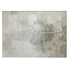 Machine Washable Indoor/Outdoor Chantille ACN2745 Brown 1'8" x 2'6" Rug