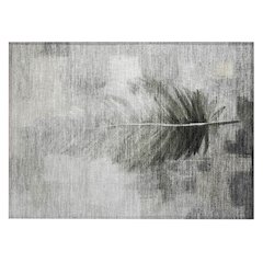 Machine Washable Indoor/Outdoor Chantille ACN2745 Gray 1'8" x 2'6" Rug