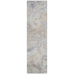 Machine Washable Indoor/Outdoor Chantille ACN2747 Brown 2'3" x 7'6" Runner Rug