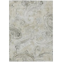 Machine Washable Indoor/Outdoor Chantille ACN2747 Brown 3' x 5' Rug