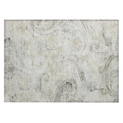 Machine Washable Indoor/Outdoor Chantille ACN2747 Brown 1'8" x 2'6" Rug