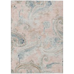 Machine Washable Indoor/Outdoor Chantille ACN2747 Pink 3' x 5' Rug