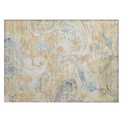 Machine Washable Indoor/Outdoor Chantille ACN2748 Orange 1'8" x 2'6" Rug