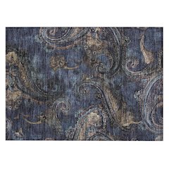 Machine Washable Indoor/Outdoor Chantille ACN2748 Blue 1'8" x 2'6" Rug