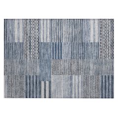 Machine Washable Indoor/Outdoor Chantille ACN2749 Blue 1'8" x 2'6" Rug